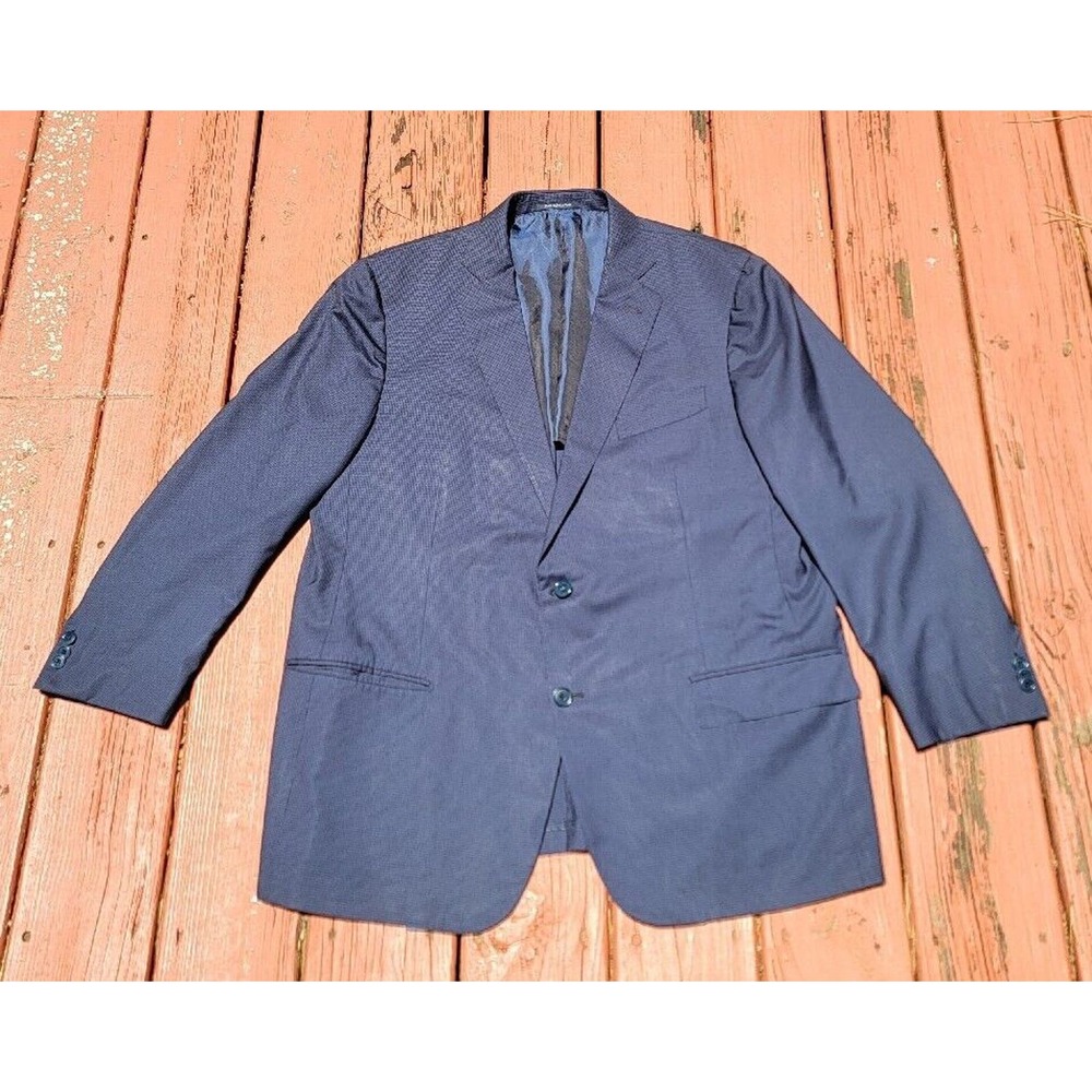 ERMENEGILDO ZEGNA Blue Trofeo 600 WOOL SILK Blazer Sport Coat Jacket - 42 R